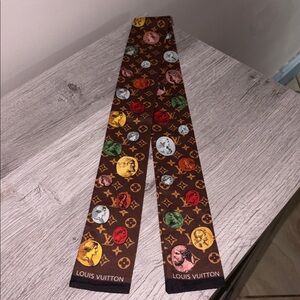 Designer lux twilly bag scarf